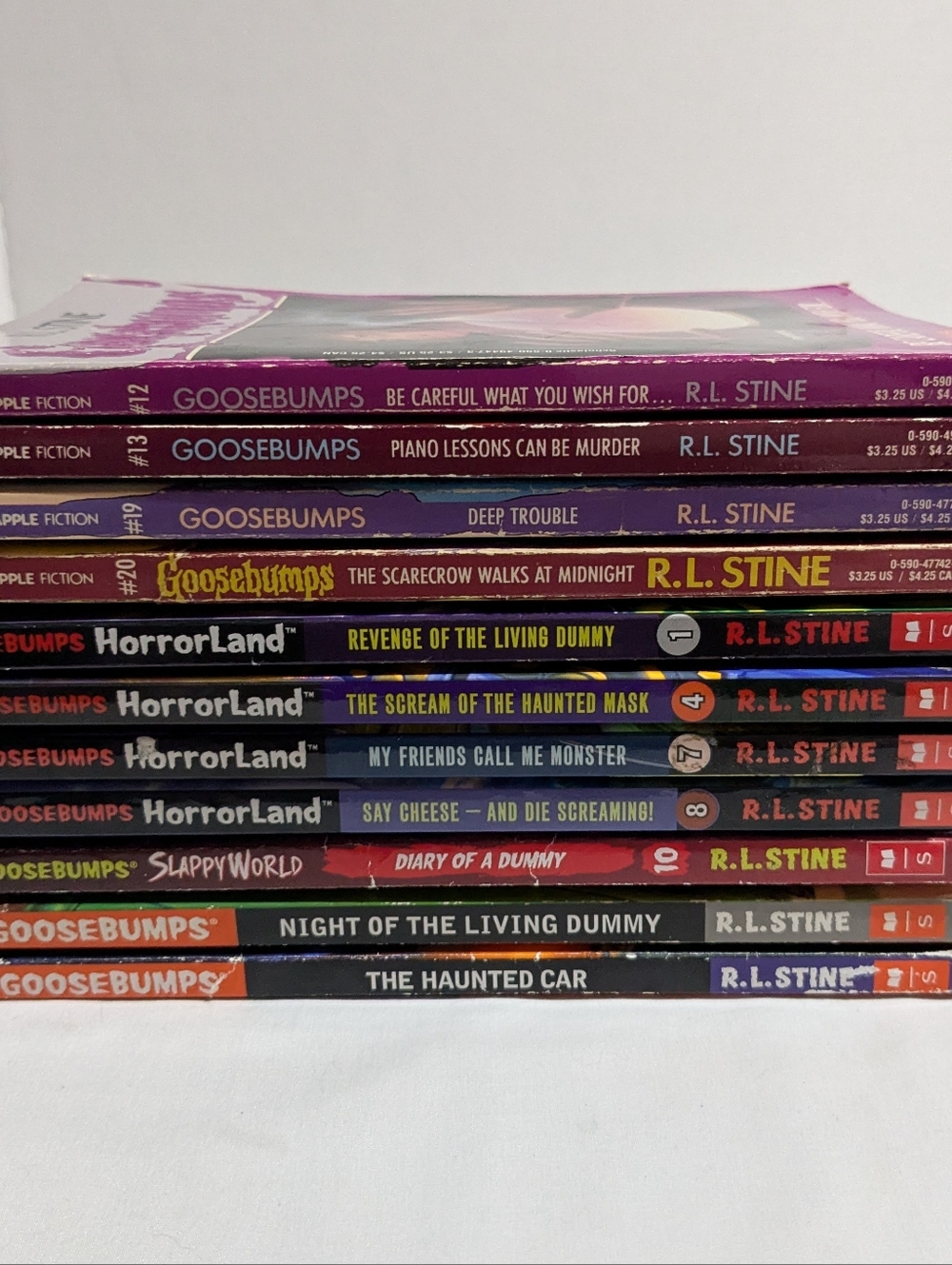 11 Goosebumps Books Scholastic VTG 1990's RL Stine